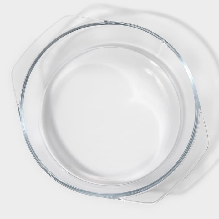 Кастрюля для запекания Доляна «Фуэго», 1 л, 20.7×18×8 см, жаропрочное стекло, прозрачная