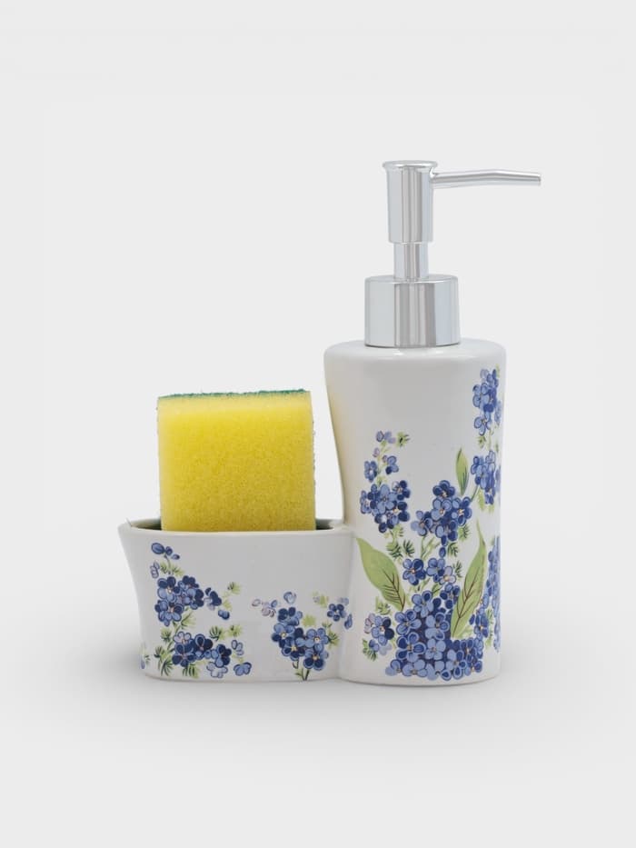 Дозатор для моющего средства с подставкой для губки Доляна «Лоза», 250 мл