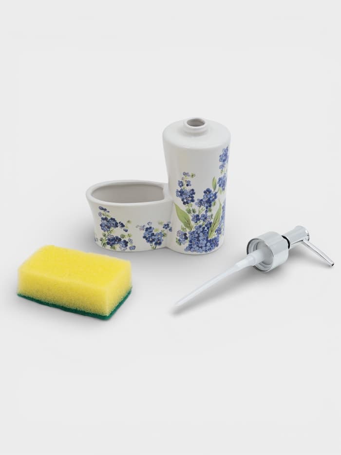 Дозатор для моющего средства с подставкой для губки Доляна «Лоза», 250 мл