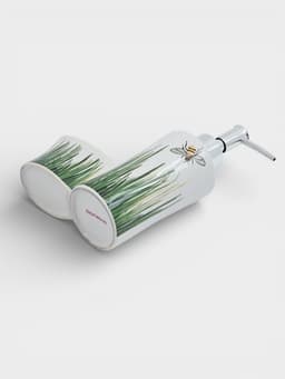 Дозатор для моющего средства с подставкой для губки Доляна «Травка», 240 мл