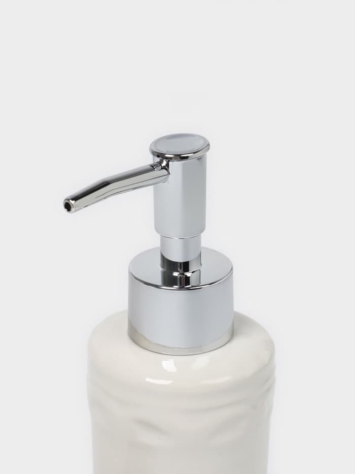 Дозатор для моющего средства с подставкой для губки Доляна «Роза золотая», 200 мл