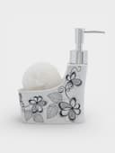 Дозатор для моющего средства с подставкой для губки Доляна «Романтика», 250 мл