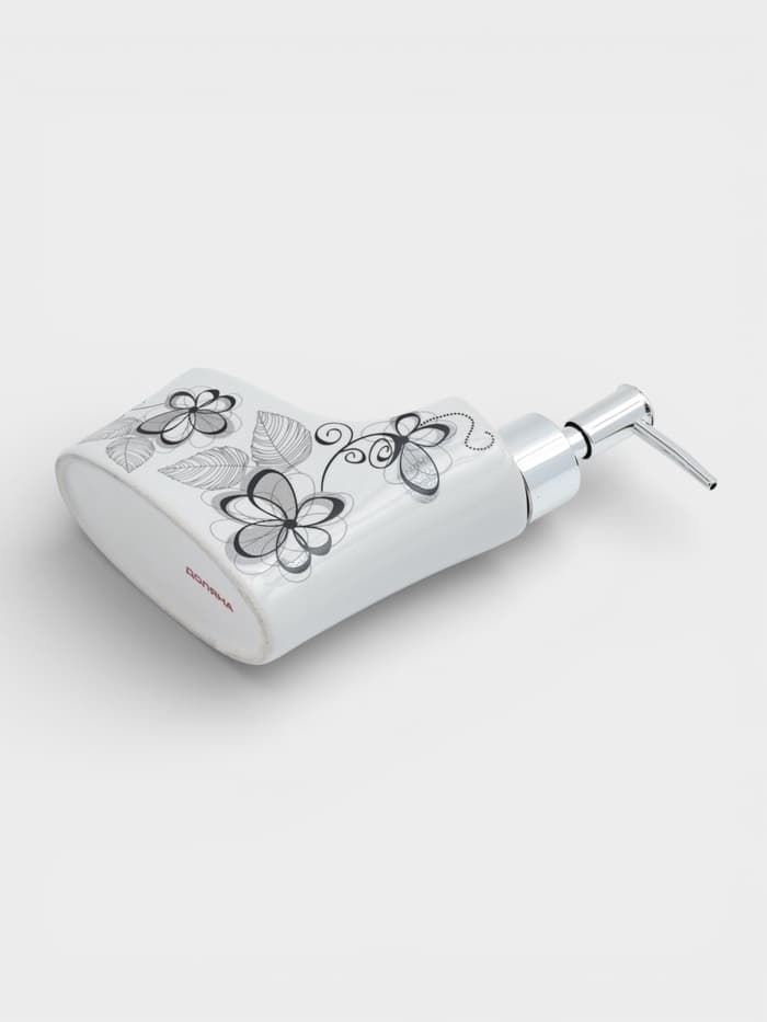 Дозатор для моющего средства с подставкой для губки Доляна «Романтика», 250 мл