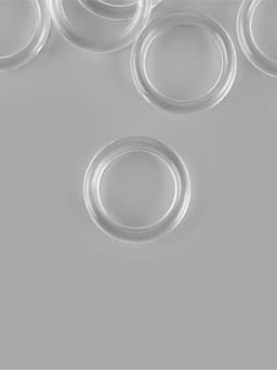 Кольцо для бретелей, пластиковое, 10 мм, 100 шт., прозрачное