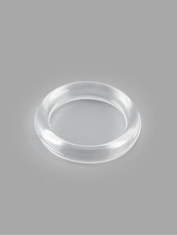 Кольцо для бретелей, пластиковое, 10 мм, 100 шт., прозрачное