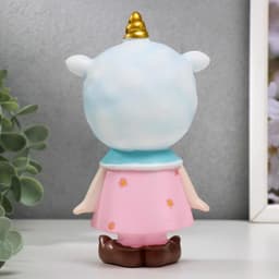 Фигурка полистоун «Малышка в шапочке единорога», 15.5×8.5×5.5 см