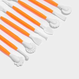 Стеки для моделирования кондитерских украшений Доляна, набор 9 шт., 16.5 см, пластик, оранжевые