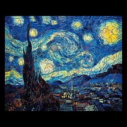 Пазл деревянный фигурный Puzzle «Винсент Ван Гог «Звёздная ночь», 126 элементов