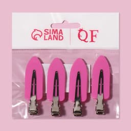 Зажимы для волос, набор - 4 шт., 1.8×6 (±1) см, МИКС