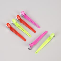 Зажимы для волос, набор - 6 шт., 9.5(±1) см, МИКС