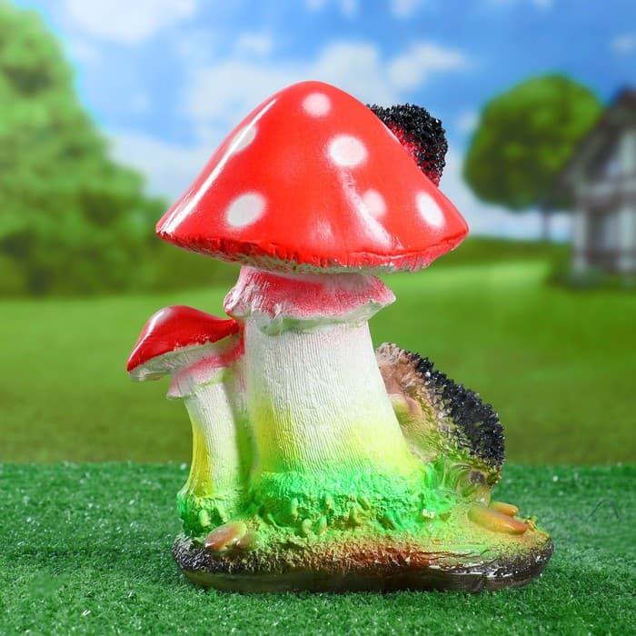 Садовая фигура из гипса «Гриб с ежами», 18×20×26 см