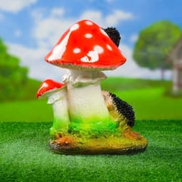 Садовая фигура из гипса «Гриб с ежами», 18×20×26 см