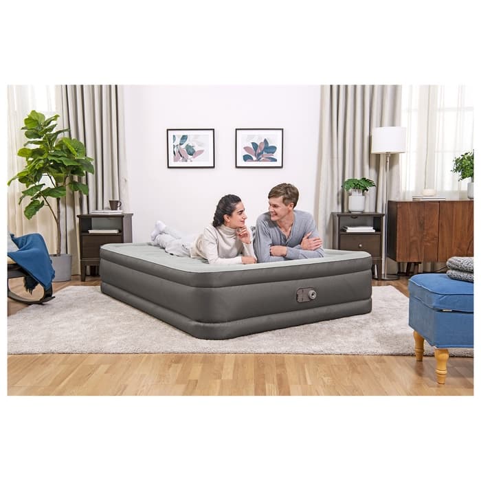 Кровать надувная Queen, 203×152×46 см, со встроенным электронасосом, 69050 Bestway