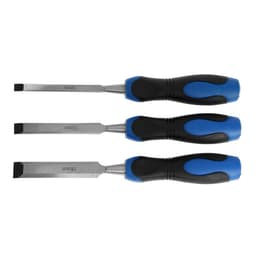 Набор стамесок-долот ТУНДРА, металлический затыльник, 2К рукоятка, 8-12-18 мм