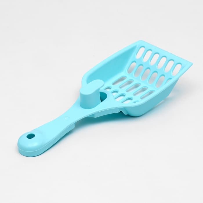 Совок «Мур Мяу» для кошачьего туалета, 22.5×9.5×4 см, голубой