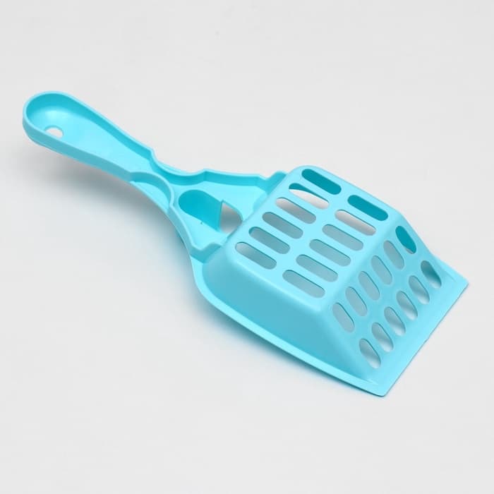 Совок «Мур Мяу» для кошачьего туалета, 22.5×9.5×4 см, голубой