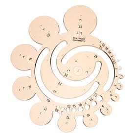 Трафарет Koh-I-Noor 7490 окружности с разными радиусами, дымчатый