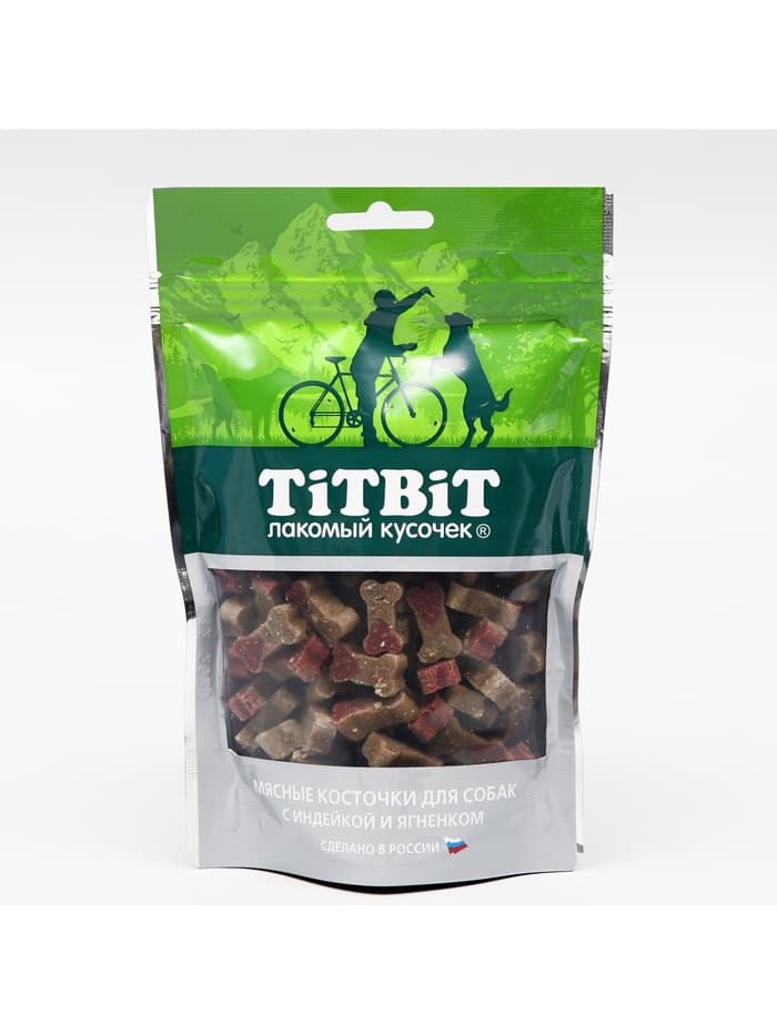 Мясные косточки TitBit для собак, с индейкой и ягненком, 145 г