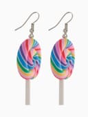 Серьги ассорти «Сладости», леденцы на палочке, цветные
