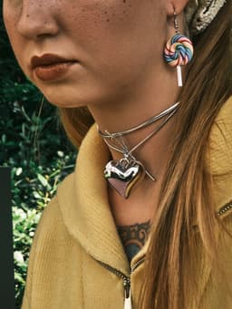 Серьги ассорти «Сладости», леденцы на палочке, цветные