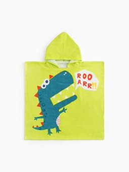 Полотенце - пончо детское махровое «Крошка Я. Дино», 60×120 см, хлопок 100%