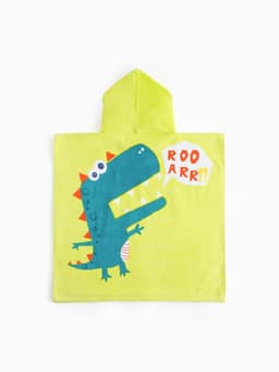 Полотенце - пончо детское махровое «Крошка Я. Дино», 60×120 см, хлопок 100%