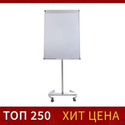 Флипчарт мобильный магнитно-маркерный Calligrata СТАНДАРТ, 70×100 см, в алюминиевом профиле, на роликах