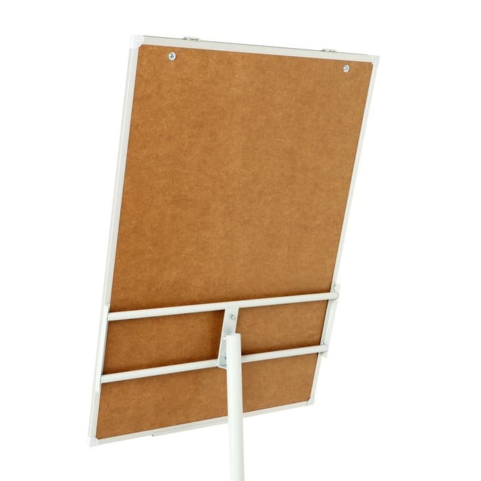 Флипчарт мобильный магнитно-маркерный Calligrata СТАНДАРТ, 70×100 см, в алюминиевом профиле, на роликах