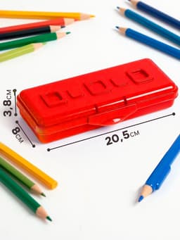 Пенал-футляр Calligrata «Гамма», 80×205×38 мм, пластиковый, непрозрачный, МИКС