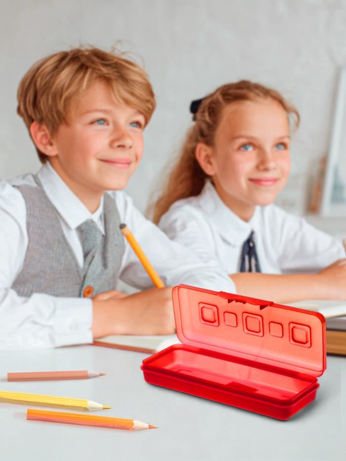 Пенал-футляр Calligrata «Гамма», 80×205×38 мм, пластиковый, непрозрачный, МИКС