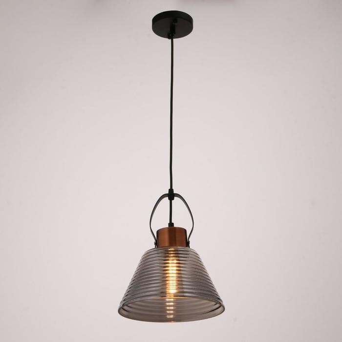 Светильник BayerLux 88504/1 E27 40 Вт черный-золотая медь 22.5×22.5×27-127 см