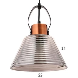 Светильник BayerLux 88504/1 E27 40 Вт черный-золотая медь 22.5×22.5×27-127 см