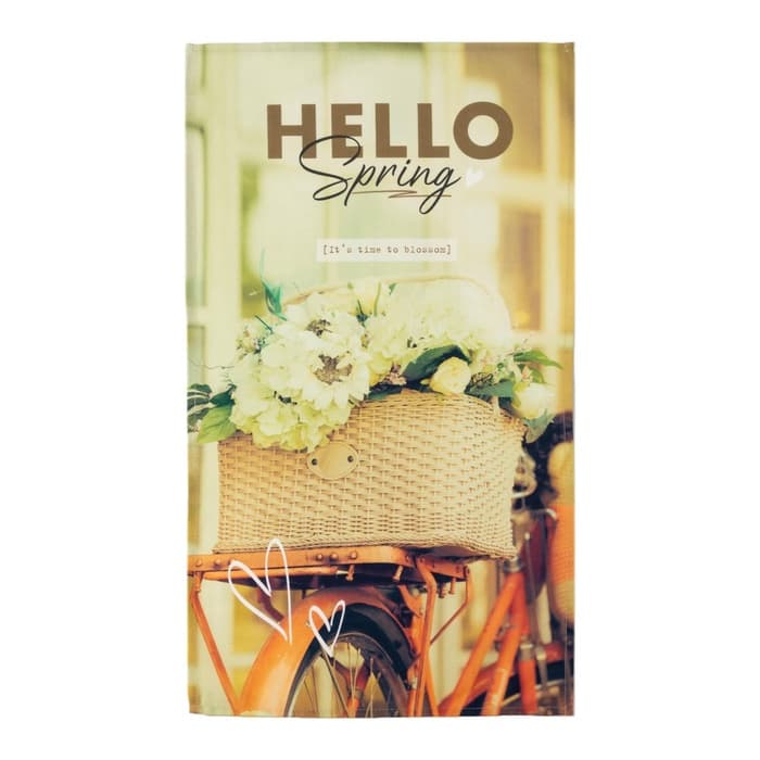 Набор подарочный «Этель» Hello spring: полотенце, лопатка, текстильный мешочек