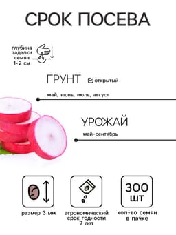 Семена Редис Смесь Скороспелых сортов,2 гр