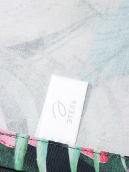 Дорожка на стол «Этель» Tropical parrots 40×146 см, 100% хлопок, саржа 190 г/м², зелёная/чёрная