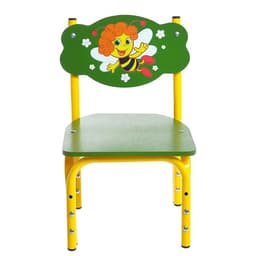 Стул детский регулируемый ZABIAKA «Пчела», группа роста 00 – 1, цвет зелёный/жёлтый