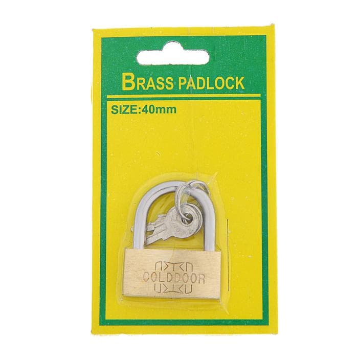 Замок навесной, тип 1, 33×40 мм, 2 ключа