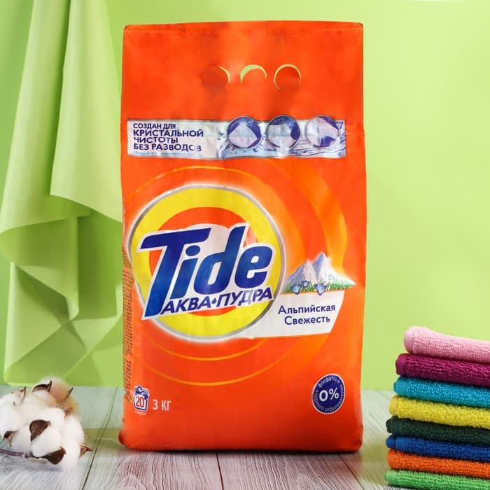 Стиральный порошок Tide «Альпийская свежесть», автомат, 3 кг