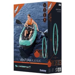 Байдарка Bestway Hydro-Force, 280×86 см, комплект: 1 весло, ручной насос, 2 съёмных ребра, 1 сиденье, 1 сумка, ремкомплект, 65118