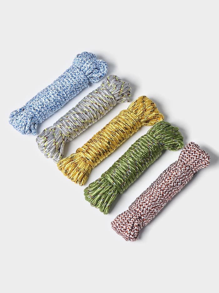 Верёвка бельевая Доляна, d=6 мм, длина 10 м, МИКС