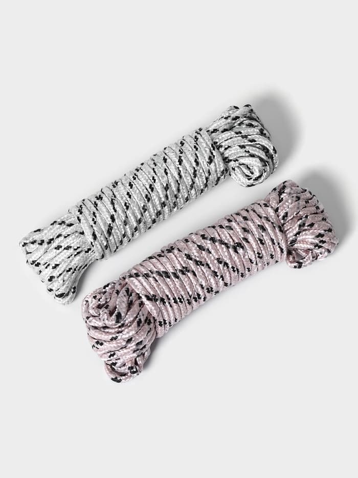 Верёвка бельевая Доляна, d=6 мм, длина 10 м, МИКС