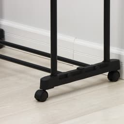 Вешалка - стойка напольная для одежды Доляна, телескопическая, 2 перекладины, 80(145) × 43×90(160) см