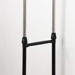 Вешалка - стойка напольная для одежды Доляна, телескопическая, 2 перекладины, 80(145) × 43×90(160) см