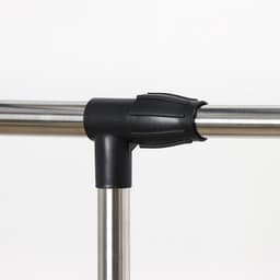 Вешалка - стойка напольная для одежды Доляна, телескопическая, 2 перекладины, 80(145) × 43×90(160) см