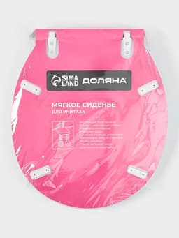 Сиденье для унитаза с крышкой Доляна «Морские жители», 40×37 см, мягкое