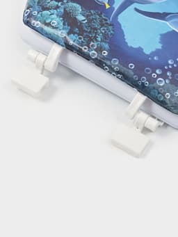 Сиденье для унитаза с крышкой Доляна «Морские жители», 40×37 см, мягкое