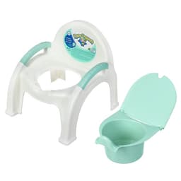 Горшок - стульчик с крышкой, мятный