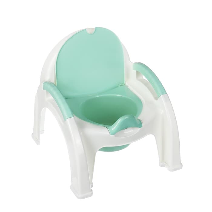Горшок - стульчик с крышкой, мятный