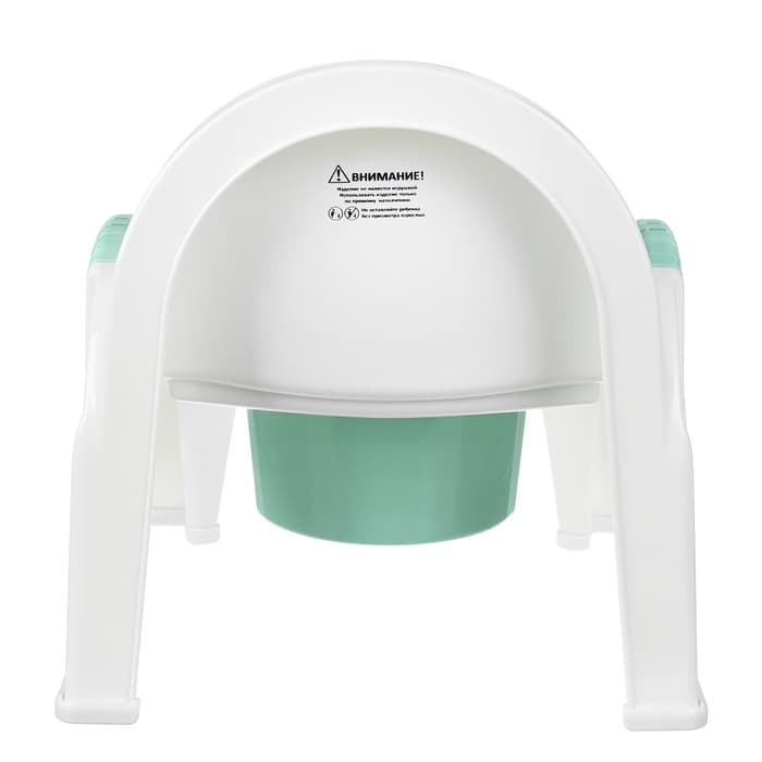 Горшок - стульчик с крышкой, мятный