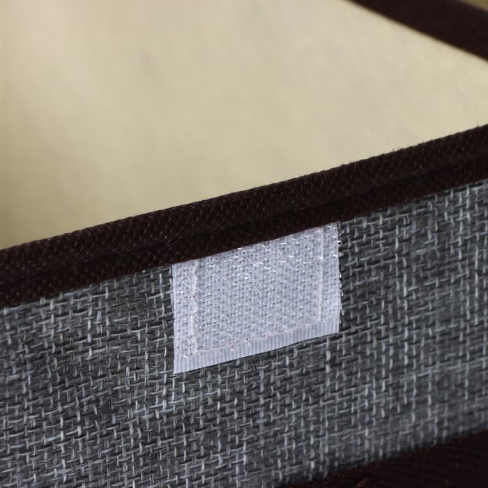 Короб стеллажный для хранения с двойной крышкой Доляна «Тэри», 36×25×16 см, серый